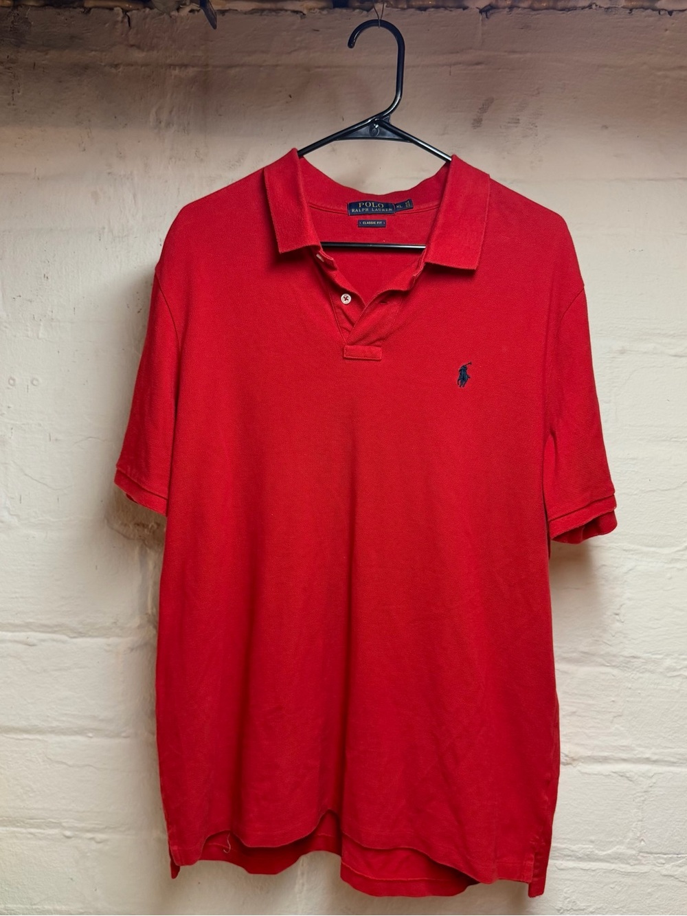 Polo by Ralph Lauren Red Short-Sleeve Polo with Navy Pony